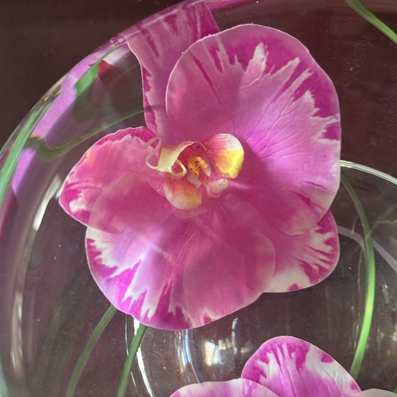 Emilio Robba signed orchid glass bowl - Picture 5 of 8